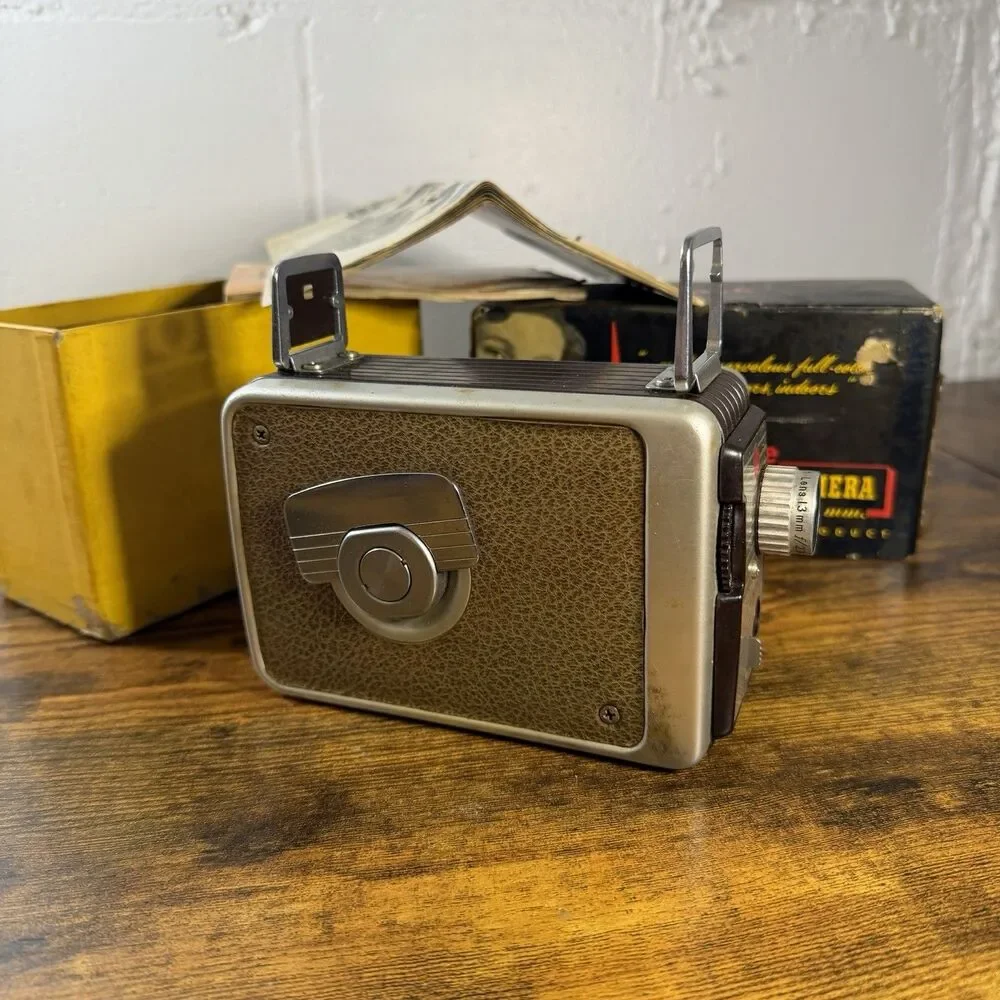 Vintage Kodak Brownie 8mm Movie Camera No 82 w Box Manuals Retro Decor